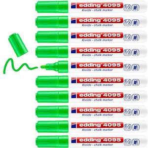 10 Rotuladores de Tiza edding 4095 Verde Claro