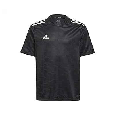 adidas GJ6830 CONDIVO21 JSY Y T-Shirt Boys Black/White 1112