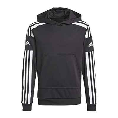 adidas SQ21 Hood Y Sweat, Unisex-Child, Black/White, 1314