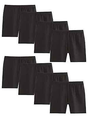 Adorel Leggings Cortos Verano Ropa Interior para Niña Pack 8 Negro 9-10 Años (Tamaño del Fabricante 150)