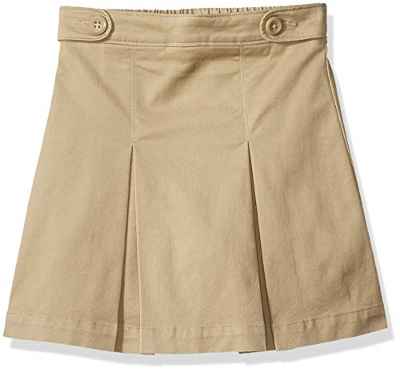 Amazon Essentials - Falda pantalón de uniforme para niña, Caqui, US XL (EU 146 -152 CM, S)