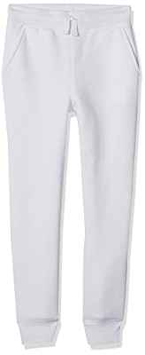 Amazon Essentials Jogger de Forro Polar Niño, Blanco, 8 años