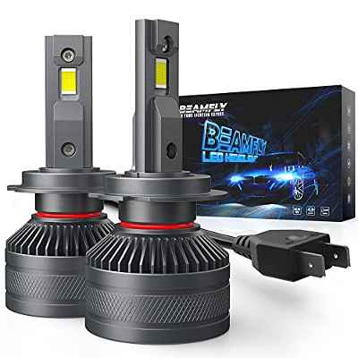 BEAMFLY H7 LED Bombillas 18000LM 110W para 12V/24V Coches, 6000K Blanco