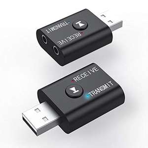 Bluetooth 5.0 Transmisor y Receptor, 2 en 1