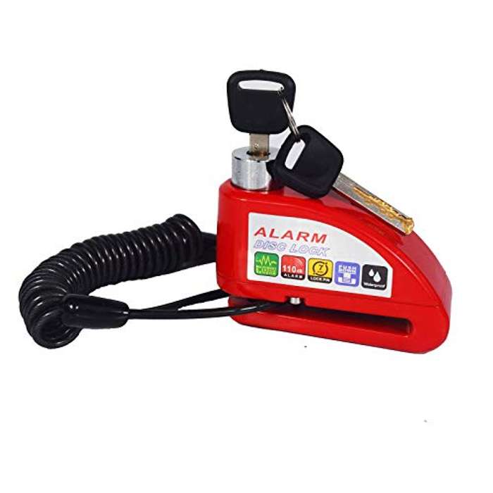 Candado Disco Moto con 1.5M Alarma