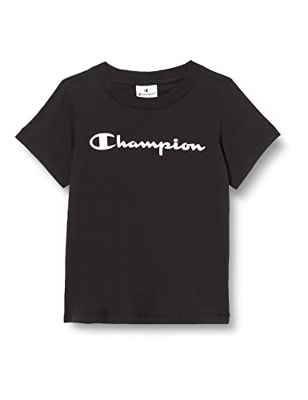 Champion American Classics Camiseta, Negro, 8 Años para Niñas