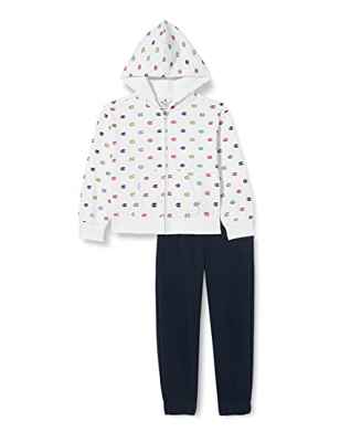 Champion Legacy Sweatsuits All-Over Hooded-Accesorio para Hacer Chándal para Hombre, (Blanco y Negro), 11-12 Years para Niñas
