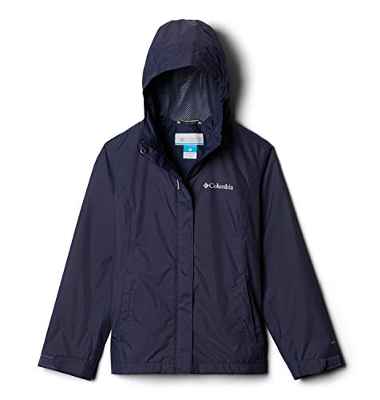 Columbia Arcadia, Chaqueta de Lluvia, Niña, Azul oscuro (Nocturnal), XL