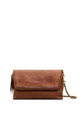Desigual 6011-Bolsa para Bicicleta, Color marrón, Bag_Pol Green_Venecia 6011 Camel para Mujer