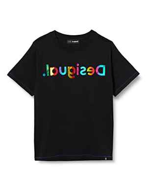 Desigual TS_Banana Camiseta, Negro, 7-8 Años para Niños