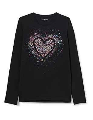 Desigual TS_Core Camiseta, Negro, 3-4 Años para Niñas