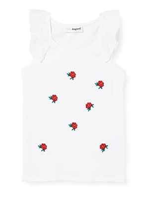 Desigual TS_Garbo Camiseta, Blanco, 3-4 Años para Niñas