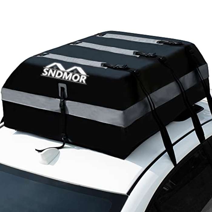 Equipaje de techo impermeable con alfombra antideslizante y 6 correas