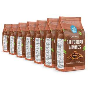 Happy Belly Almendras de California, 200g, Paquete de 7