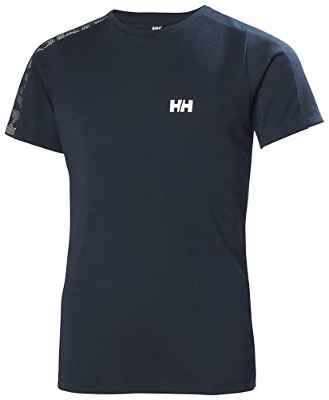 Helly Hansen Jr Active Tech Camisa de Tenis, Unisex niños, 597 Navy, 16 Years