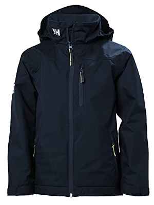 Helly Hansen Jr Crew Midlayer Chaqueta, Unisex niños, Azul Marino (Navy), 10 Años