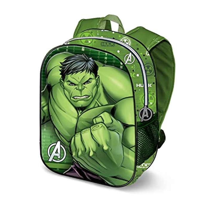 Hulk Mochila 3D Pequeña, Verde