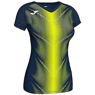 Joma Olimpia Camisetas, Niñas, Marino Amarillo flúor, 4XS-3XS