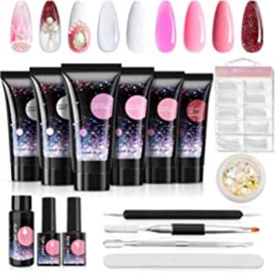 Kit de gel semipermanente para manicuras + accesorios 