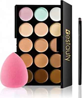 Kit Paleta 15 Colores Sombras de Ojos +Pincel +Esponja