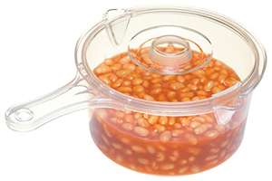 KitchenCraft Cacerola y Tapa para Microondas de Plástico sin BPA, 900ml