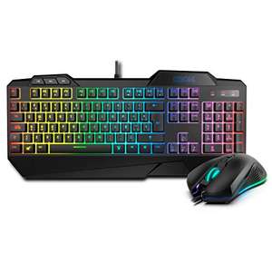 KROM KRUSHER - Combo Gaming Teclado + Ratón