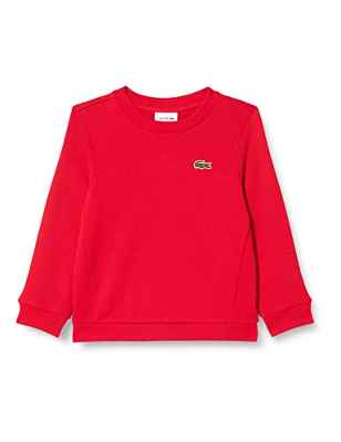 Lacoste Sj7545 Sudaderas, Rojo, 8 años Unisex niños