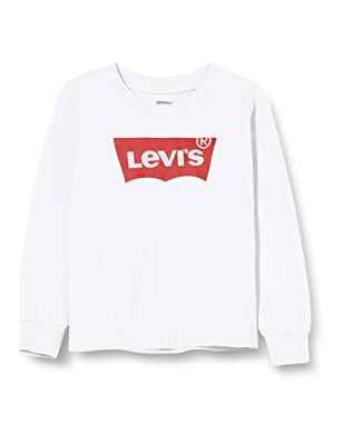 Levi's Kids Camiseta de manga larga Lvb L/S Batwing Tee Bebé-Niños White 3 meses