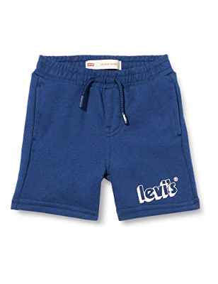 Levi's kids LVB Graphic Jogger Shorts 6EE459 Pantalones Cortos, Azul (Estate Blue), 36 Meses para Bebés