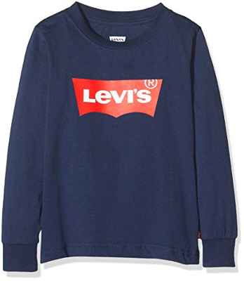 Levi's Kids Lvb L/S Batwing Tee Camiseta de manga larga Dress Blues para Niños