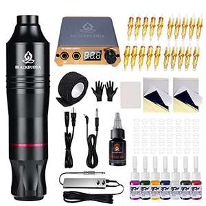 Maquina de Tatuar, Blackbudda kit de máquina de tatuaje , 20 agujas de cartucho