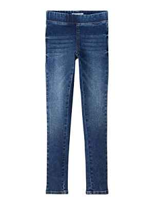 NAME IT Nkfpolly Dnmtindy 1611 Noos-Leggings Pantaln, Medio De Mezclilla Azul, 152 cm para Niñas