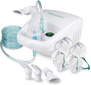 Nebulizador Compresor IN 500 de Medisana con Boquilla y Mascarilla para Adultos y Niños