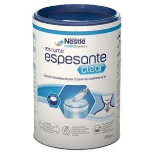 Nestlé Resource Clear. Espesante alimentario para personas con disfagia.