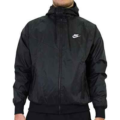 NIKE DA0001-010 M NSW SPE WVN LND WR HD JKT Jacket Men's BLACK/WHITE XS