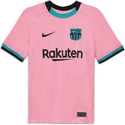 NIKE FCB Y NK BRT Stad JSY SS 3R T-Shirt, Unisex niños, Pink Beam/Black Full Sponsor, XL