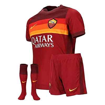 NIKE Roma LK NK BRT Kit Hm Football Set, Unisex niños, Team Crimson/Dark Team Red/University Gold Full Sponsor, XL