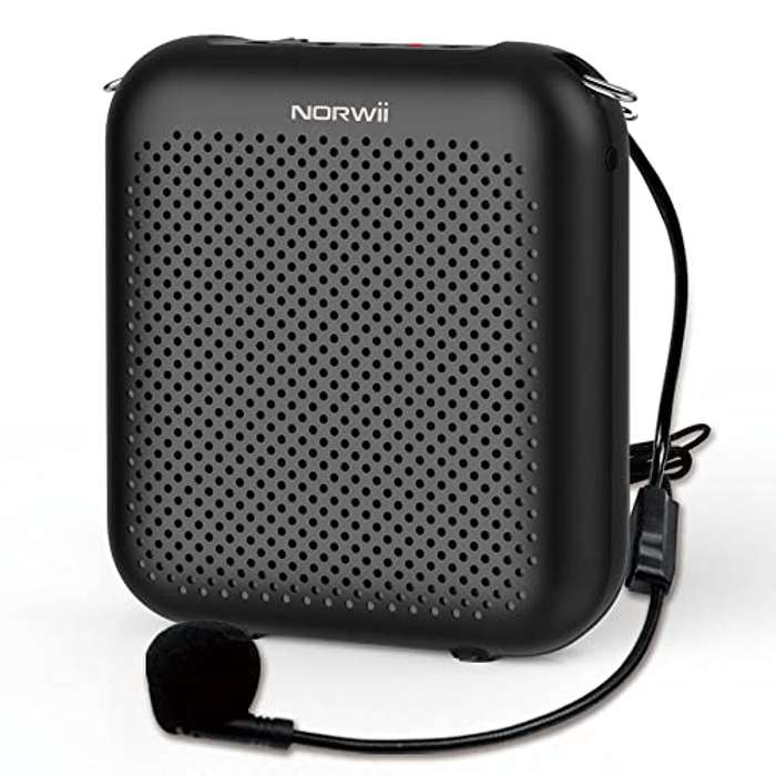 NORWII Amplificador de voz recargable portátil de 4000 mAh