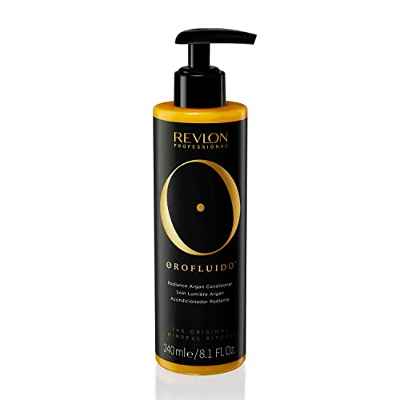 Orofluido Acondicionador Hidratante con Aceite de Argán para todo tipo de cabello, ayuda a reparar, fórmula vegana 240ml