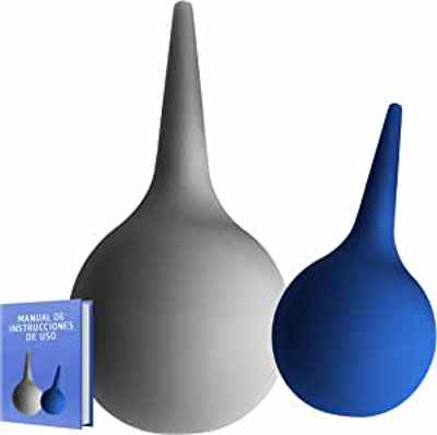 Pack de 2 peras para limpieza de oídos 