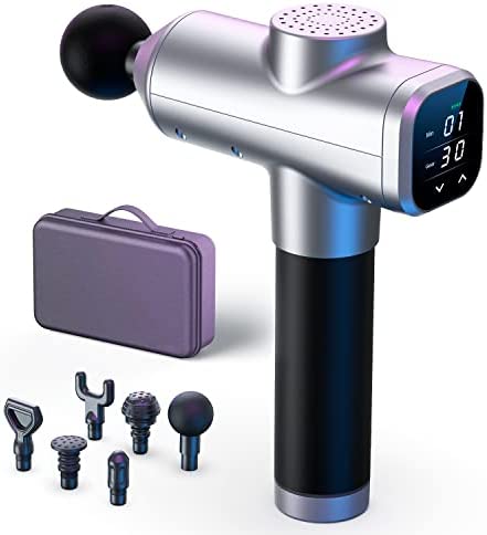 Pistola de masaje con accesorios 