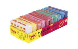 Plastilina jovi 70 tamaño pequeño bandeja de 10 unidades colores surtidos