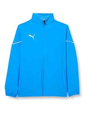 PUMA teamRISE Sideline Jacket Jr Chaqueta de Entrenamiento, Unisex niños, Electric Blue Lemonade Black, 128