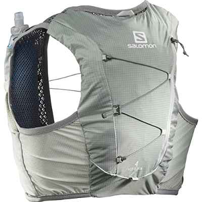 Salomon Active Skin 4 Chaleco para correr con Flask incluido Unisexo Trail Running Senderismo, Comodidad duradera, Hidratación sencilla, Almacenamiento optimizado