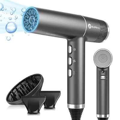 Secador Pelo, Slopehill Secador pelo Profesional ionico con Motor sin Escobillas Exclusivo | IQ Perfecto | Microfiltro Innovador | Tecnología Oxy Activo | Pantalla LED | 2000W | negro