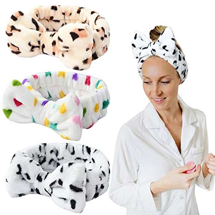 Set 3 diademas para rutina facial