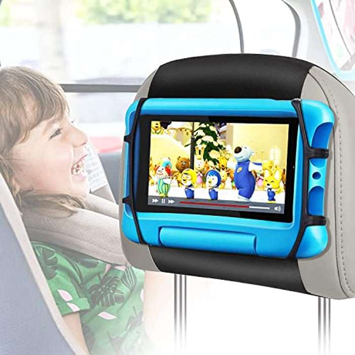 Soporte Tableta Coche, WONNIE Silicona Soporte Tablet Reposacabeza de Coche