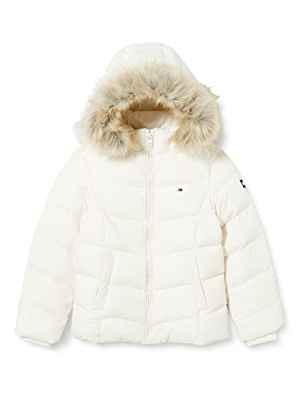 Tommy Hilfiger Essential Down Jacket Chaquetas de Plumas, Ivory Petal, 16 para Niñas