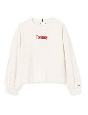 Tommy Hilfiger Kg0kg06676 Camiseta, Ancient White, 10 años para Niñas