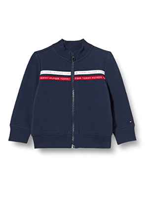 Tommy Hilfiger Tommy Tape Track Jacket Chaqueta, Twilight Navy, 92 cm para Niños